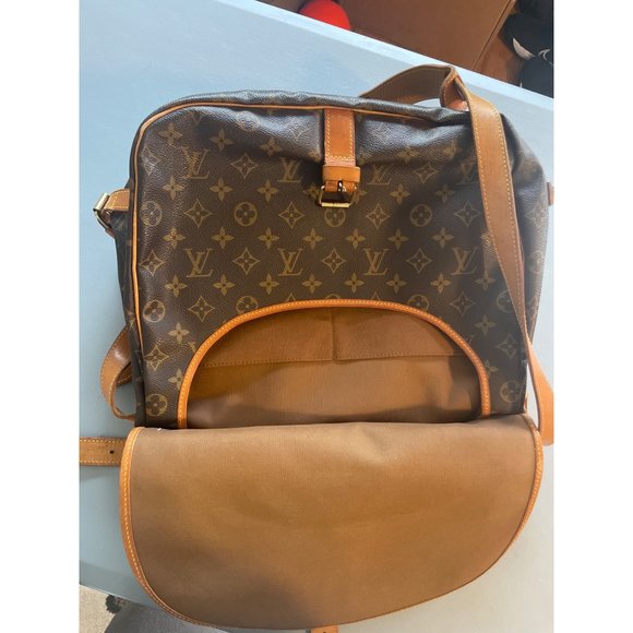 Authentic Louis Vuitton Monogram Saumur 35 Shoulder Cross Bag M42254 LV 4581H - Picture 9 of 14